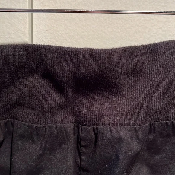 Eileen Fisher Black Cotton Pull on Drawstring Waist Pants - Picture 4 of 6